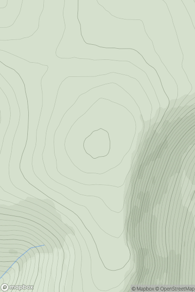Thumbnail image for Meall nam Fuaran [Loch Tay to Perth] showing contour plot for surrounding peak